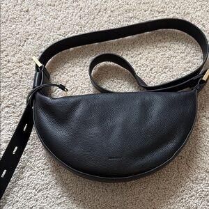 All Saints half moon Leather Crossbody Bag